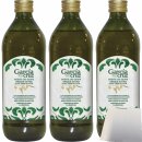 Garcia de la Cruz Extra Virgin Olive Oil Natives Olivenöl 3er Pack (3x1L Flasche) + usy Block