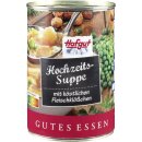 Hofgut Hochzeitssuppe mit Fleischklößchen 3er Pack (3x400ml Dose) + usy Block