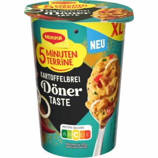Maggi 5 Minuten Terrine Kartoffelbrei Döner Taste (71g Dose)