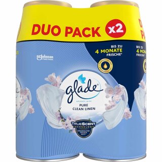 Glade Automatic Spray Nachfüller Pure Clean Linen Doppelpack (2x269ml Dose)