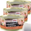 Hofgut Schweinefleisch 3er Pack (3x300g Dose) + usy Block