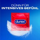 Durex Kondome Gefühlsecht Extra Groß 3er pack (3x10Stk Packung) + usy Block