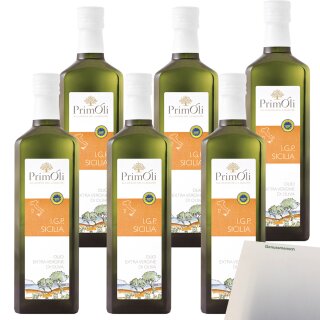 PrimOli Sicilia Natives Olivenöl Extra I.G.P. VPE (6x500ml Flasche) + usy Block