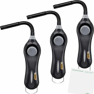 BIC Megalighter Flex Stabfeuerzeug 3Stk (keine Farbwahl) + usy Block