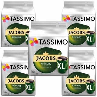 Jacobs Tassimo Krönung XL Becher (5x16 Position Packung) VPE