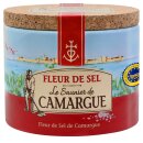 La Saunier de Camargue Fleur de Sel Meersalz VPE (6x125g Dose) + usy Block
