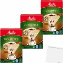 Melitta Filtertüten Gourmet Intense 1x4 3er Pack (3x80 Stk) + usy Block
