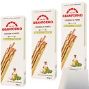 Knusprige Grissini Pesto mit Olivenöl 3er Pack (3x125g Packung) + usy Block