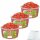 Haribo Riesen Erdbeeren Fruchtgummi 3er Pack (3x150 Stk Runddose) + usy Block