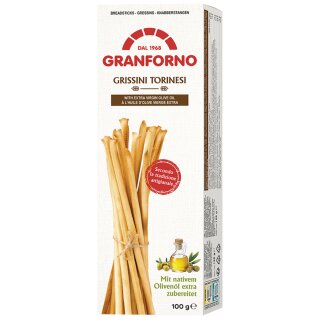 Knusprige Grissini torinesi mit nativem Olivenöl Extra (125g)