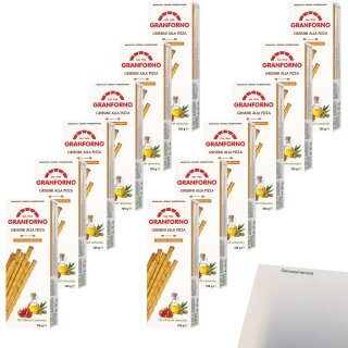 Knusprige Grissini Pizza mit Olivenöl VPE (12x125g Packung) + usy Block