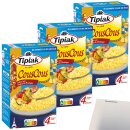 Tipiak CousCous Natur 3er Pack (3x500g Packung) + usy Block