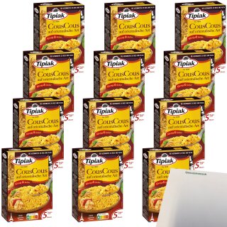 Tipiak CousCous auf orientalische Art VPE (12x510g Packung) + usy Block