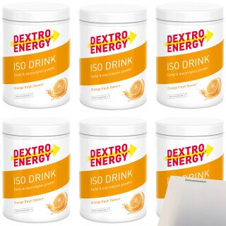 Dextro Energy Iso Drink Orange VPE (6x6x440g) + usy Block