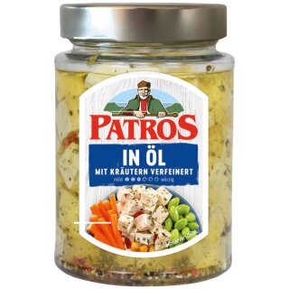 Patros Würfel in Öl (300g Glas)