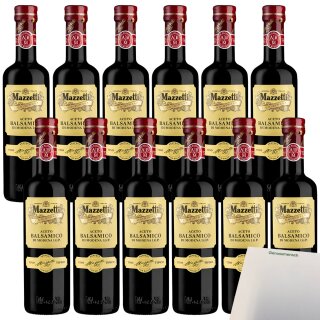Mazetti Aceto Balsamico di Modena Balsamicoessig VPE (12x500ml Flasche) + usy Block