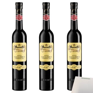 Mazzetti Aceto Balsamico Di Modena 3er Pack (3x500ml Flasche) + usy Block