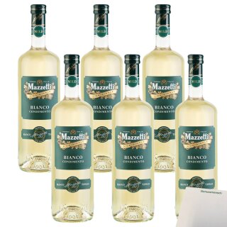 Mazzetti Condimento Balsamico Bianco Balsano Weißweinessig VPE (6x1l Flasche) + usy Block