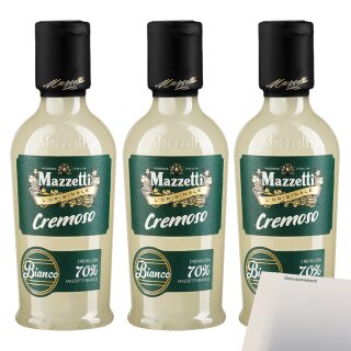 Mazzetti Cremoso Bianco-Creme 3er Pack (3x215ml Flasche) + usy Block
