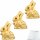 Lindt Goldhase weiß 3er Pack (3x100g Packung) + usy Block
