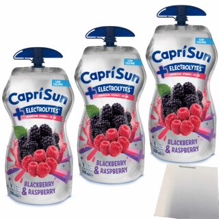 Capri-Sun Electrolyte Blackberry Raspberry 3er Pack (3x330ml Packung) + usy Block