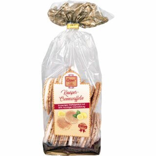 Esser Knusper-Cremewaffeln mit 50% fruchtiger Zitronencremefüllung (200g Beutel)