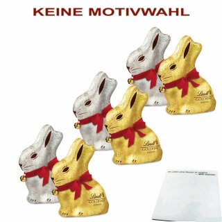 Lindt Goldhase Glamour-Edition 3er Pack (3x200g Packung) + usy Block