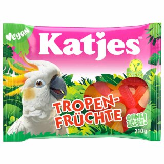 Katjes Tropen Früchte (210g Packung)