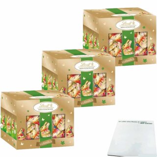Lindt Goldhase Mini Blumen Edition 3er Pack (3x200g Packung) + usy Block