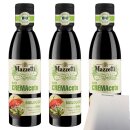 Mazzetti CREMAceto mit 60% Aceto Balsamico di Modena 3er Pack (3x250ml Flasche) + usy Block