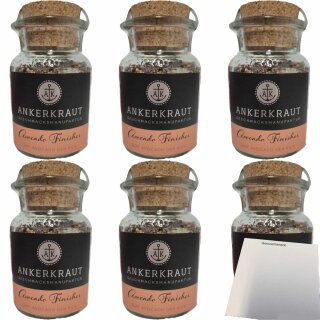 Ankerkraut Avocado Finisher Gewürzmischung 6er Pack (6x80g Glas) + usy Block