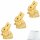 Lindt Goldhase weiß 3er Pack (3x50g Packung) + usy Block
