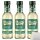 Mazzetti Bianco milder Weißweinessig 3er Pack (3x250ml Flasche) + usy Block