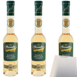 Mazzetti Condimento Bianco Speciale 3er Pack (3x250ml Flasche) + usy Block