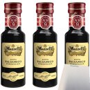 Mazzetti piccolo Balsamico Condimento 3er (3x100ml Flasche) + usy Block