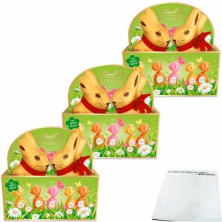 Lindt Goldhase Nest Frühling 3er pack (3x200g Packung) + usy Block