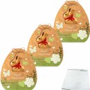 Lindt Goldhase Natur Edition großes Geschenk 3er pack (3x345g Packung) + usy Block