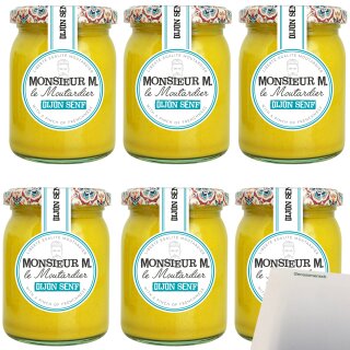 Monsieur M Dijon Senf VPE (6x200g Glas) + usy Block