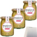 Monsieur M old style Senf 3er Pack (3x200g Glas) + usy Block