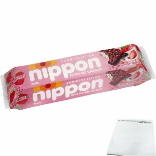 Nippon Sommeredition Joghurt Erdbeer (200g Packung) + usy Block