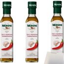 Monini Extra Virgin Olive Oil Chili 3er Pack (3x250ml Flasche) + usy Block