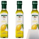 Monini Extra Virgin Olive Oil Lemon 3er Pack (3x250ml Flasche) + usy Block