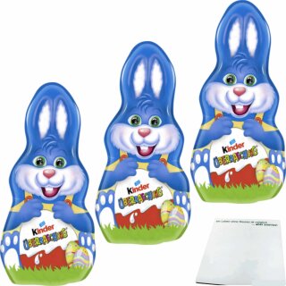 Kinder Osterhase mit Überraschung 3er Pack (3x75g Packung) + usy Block