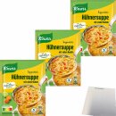 Knorr Suppenliebe Hühner Suppe 3 Portionen, ergibt 750ml 3er Pack (3x69g Packung) + usy Block