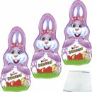 kinder Osterhase Rosa mit Überraschung 3er Pack (3x75g Packung) + usy Block