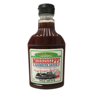 Mississippi Barbecue Grill Sauce "Sweet Apple" (440ml Flasche)