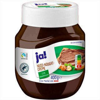 ja! Nuss Nougat Creme (400g Glas)