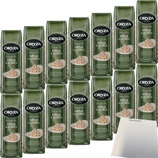 Oryza Natur und Wildreis 14er Pack (14x500g Packung) + usy Block