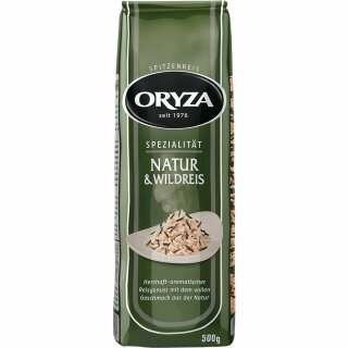 Oryza Natur und Wildreis (500g Packung) MHD 14.02.2025 Sonderpreis