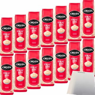 Oryza Ideal Reis Langkorn Parboiled 14er Pack (14x500g Beutel) + usy Block